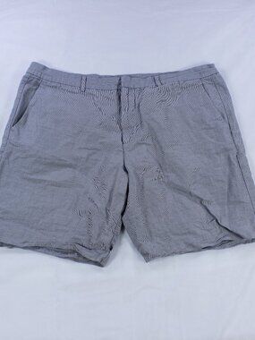 Theory Men's Chino Shorts - Micro-Textured Gray - Size 38